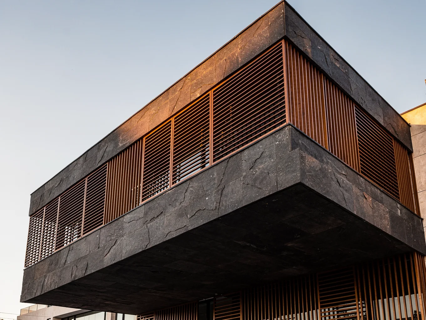 Architectural exterior render of Oracle Reserve residential building in Asunción