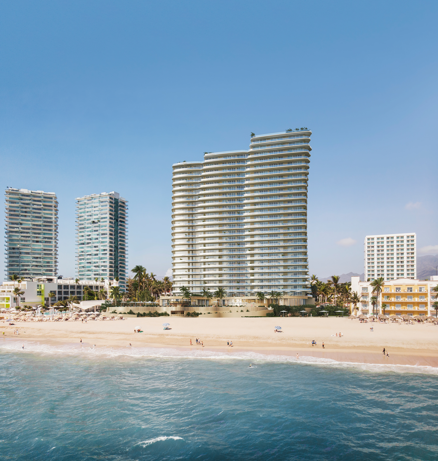 Oracle Recoleta rooftop infinity edge pool and teak sundeck lounge